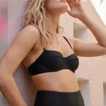 Aerie  Unlined Underwire Bikini Top in Denim Blue Size 32B NWOT Photo 4