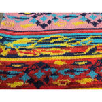 Bua/Bua Aztec Southwestern Bright Colored Thin Hooded Sweater Pullover Medium Photo 1