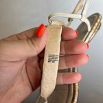 Brian Atwood Embellished Thong Sandals Size 6.5 Beige Leather Dress Shoes Tan Photo 4