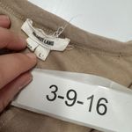 Helmut Lang  Top Womens Large Tan Brown High Low‎ Tunic Long Sleeve Wool Blend Photo 4