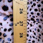 CAbi  Purple Animal Print Short Sleeve Blouse Womens S Oversized Tunic Shirt Photo 5