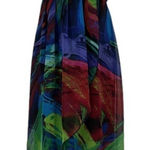 Valerie Bertinelli  Multicolored High-Low Halter Dress Women’s Size 8 Photo 0