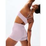Athleta New M Elation Ultra High Rise 3” Shortie Lilac Sky Pink Medium Photo 7