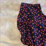 Naked Zebra EUC  Patterned Ruffled Cap Sleeve Blouse Photo 6