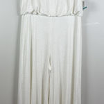 Gabby Skye  Occasion Jumpsuit Womens 16 White Gold‎ Floral Sleeveless Stretch NWT Photo 0