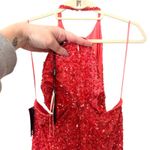 RETROFETE Katerina Sequined Cutout Maxi Dress‎ Coral NWT Small Pink Photo 4