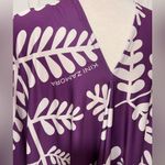 Kini Zamora Dress Purple White Bathing Suit Beach Cover Up Cold Shoulder Kaftan Size undefined Photo 3