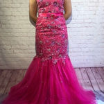 Fuchsia sequin & rhinestone mermaid prom dress Pink Size 6 Photo 0