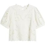 Treasure & Bond Cutwork Linen Blend Puff Sleeve Top White Size Large Photo 7