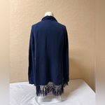 Lilly Pulitzer  Deep Blue Fringe Cardigan Photo 1