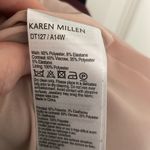 Karen Millen  Signature Pencil Dress Black & Maroon Lace Size 10 EUC Photo 3