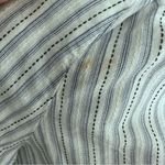 H&M LOGG Women's Sz 6 Off Shoulder Blouse Shirt Blue White Strip 3/4 Sleeves Photo 8