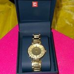CHAPS NWT  Gold Tone w Crystals Watch Photo 0