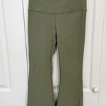 Athleta  Sage Green Ribbed Flare Pants SMALL Photo 0