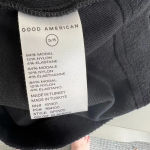 Good American NWT Terry Crop Top in Black size 5/6 Photo 4