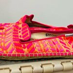 Soludos  Malhia Kent plaid bright boho espadrilles shoes size 9 pink oran… Photo 7