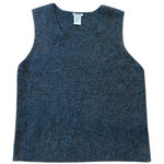 Willi Smith Sleeveless Sweater Beaded Wool Angora Blend Grey Size Large Photo 0