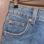 Divided blue high rise summer jean shorts Photo 2