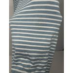 Spenser Jeremy Women’s Maxi Dress Small Light Blue White Striped Twist Front Photo 3
