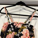 Kona Sol  Black And Pink Floral Swim‎ Top Size Small Photo 4