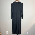 Spiegel Duster Cardigan Sweater Womens Large Gray Button Up Cotton Angora Pocket Photo 4