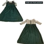 MISS DORBY VINTAGE 1990'S GREEN & WHITE ONE PIECE DRESS WITH TIE BACK BELT (6P) Photo 11
