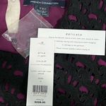 French Connection NWT  Autumn Prune/Black Horse Lace Short Sleeve Tunic Dress 4 Photo 7