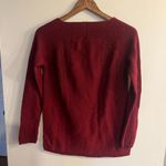 LA Made  Women's Burgundy Wool Blend Knit Wide Neck Pullover Sweater Size S Photo 1