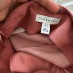 Topshop NWT  Pink Salmon Belted Wide Leg High Waist Dress Pants Trousers Cuffed 6 Photo 6