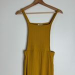 Sienna Sky  Jumpsuit Sleeveless W/ Pockets Wide Leg Knit mustard yellow tan small Photo 1