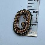 Vintage Musi bejeweled dress clip. Green Photo 5