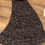 Chrysanthemum Elegant Black and White Floral Women's Maxi tired ruffle dress s Photo 7