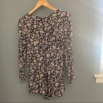 Urban Outfitters UO Lucca black floral zip up lace up romper Photo 2