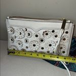 Rebecca Minkoff White Clutch with Floral and paisley added guitar strap Design Photo 5