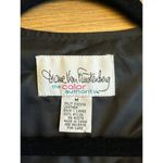 Diane Von Furstenberg Vintage Pigskin Vest Blue Leather Suede Buttoned Medium Photo 1