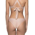 PQ Swim Aperol Stripe Bikini Teeny Bottom Gold Size Small S NWT Photo 6