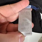 Nation Ltd National LTD Black Short Sleeve Shirt with Gold Buttons Size Xsmall Photo 3