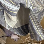 Beach Lunch Lounge Oxford Brynn Shirt Dress Blue Stripe Linen Size XS Travel Photo 5