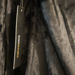 BCBGMAXAZRIA BCBG BLACK VELVET BLING SILVER STUD DRAGON & LOGO HOODIE & CROPPED PANTS SET NWT Photo 5