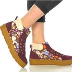 Keds Women's Tahoe Rifle Paper Co. Sneaker Burgundy Suede Boot New in Box Size 8 Photo 9
