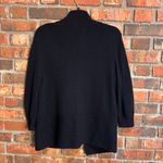 Ivanka Trump  womens open front cardigan with gold tone zipper accents black L Photo 3