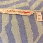 Soft Surroundings Calliope Blue Striped Short Sleeve Sweater Tee, PXL Photo 5