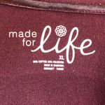 Made for life Burgundy Red Zip Front Hoodie XL Photo 8