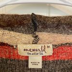 One World EUC  women’s orange tan brown knit drapey lightweight cardigan‎ sweater Photo 3