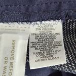  Marisa Linen Blend Dress Pants Size 6 Loft Navy Flare Leg Trousers Photo 8