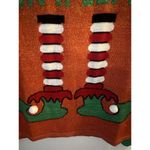 HOLIDAY UGLY Christmas SWEATER Let Me Take An #Elfie Women’s Size Large Shimmer Photo 3