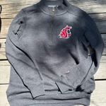 League Washington State University Cougars Grey Quarter Zip Gray Size M Photo 0