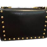 Gucci Black Leather Faux Pearl Padlock Shoulder Bag Photo 1