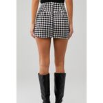 For Love & Lemons Bonnie Mini Skirt Black White Houndstooth Size 1X NWT Photo 4