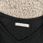Free People We the free black vneck sweater Photo 2